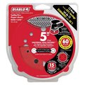 Diablo 5 in. Ceramic Blend Hook and Lock Sanding Disc 60 Grit Coarse 15 pk DCD050060H15G